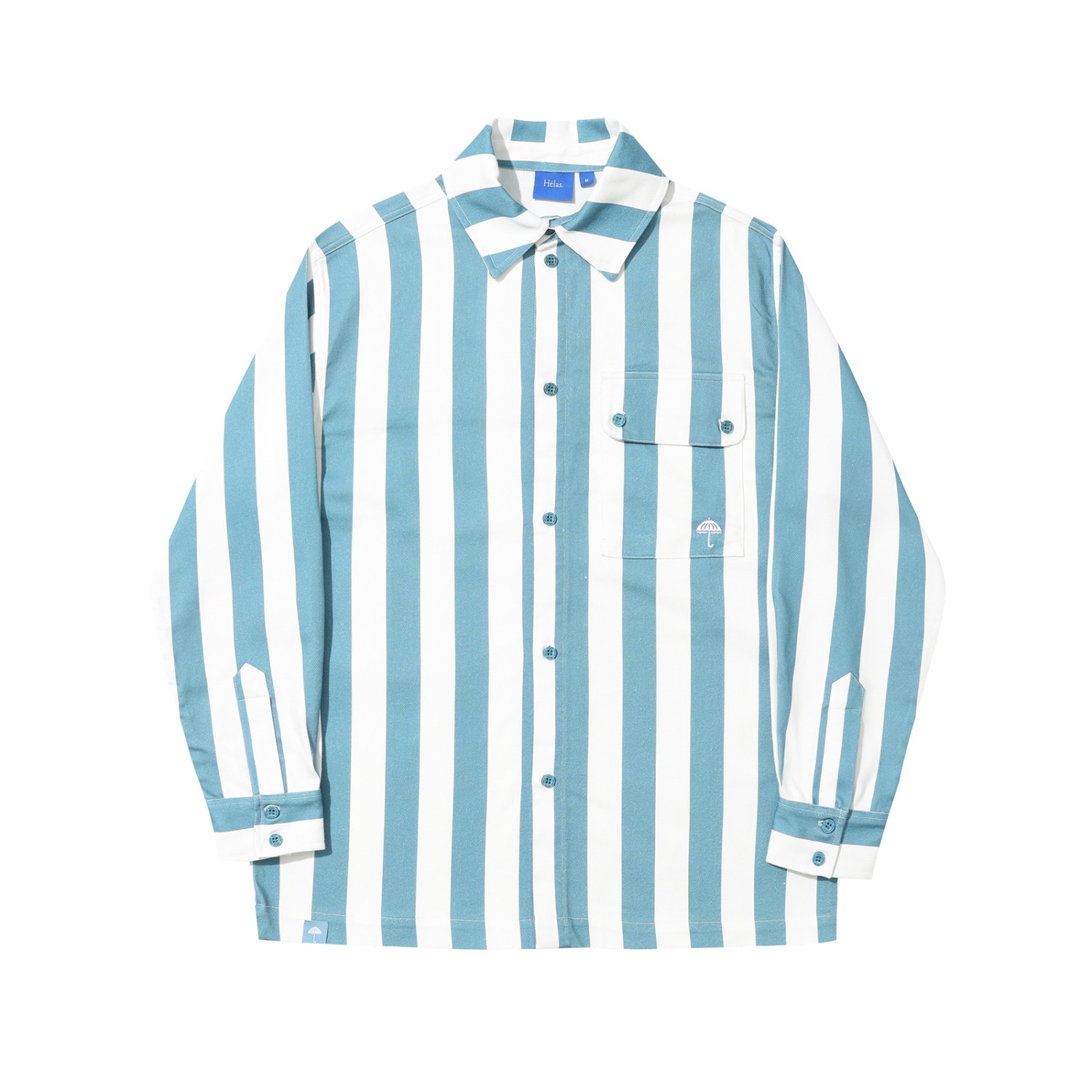 LINER LS SHIRT WHITE/BLUE